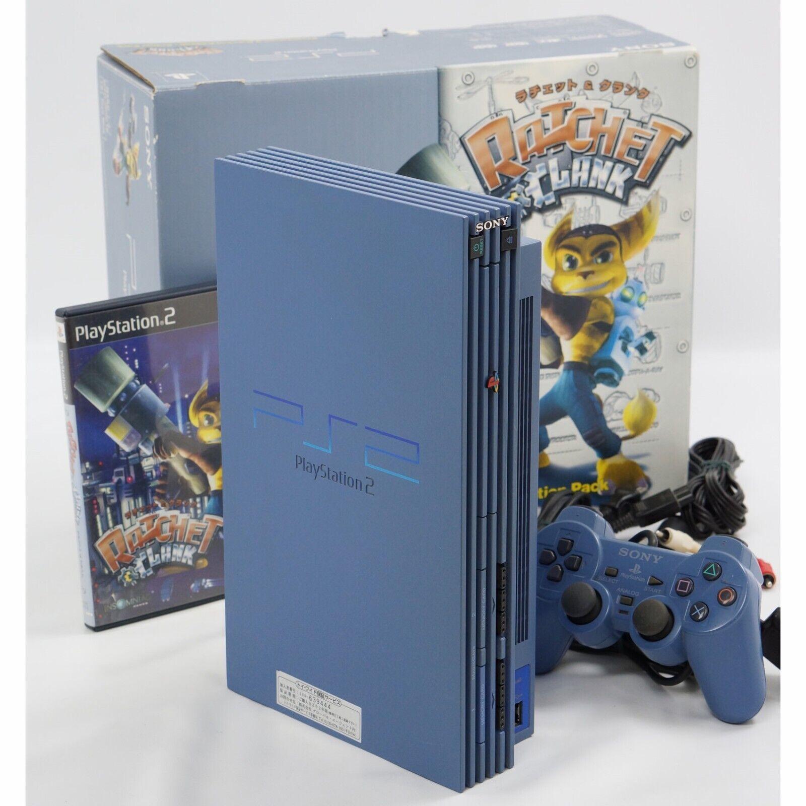 PlayStation 2 [Ratchet & Clank Action Pack] Toys Blue [SCPH-39000 TB]