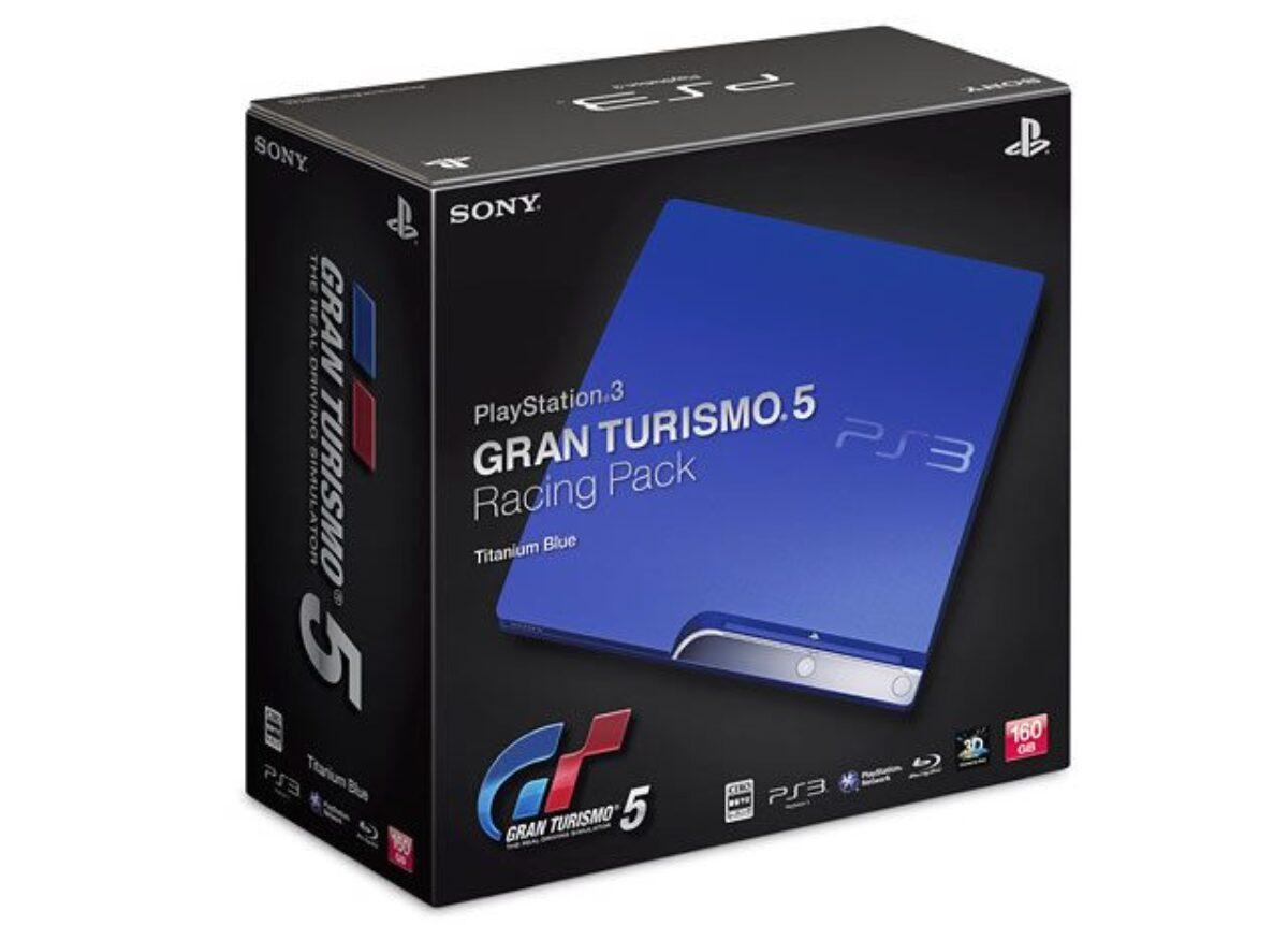 PlayStation 3 Slim Gran Turismo 5 Titanium Blue 160GB System