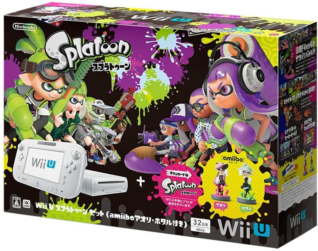 White Nintendo Wii U Splatoon 32GB Set