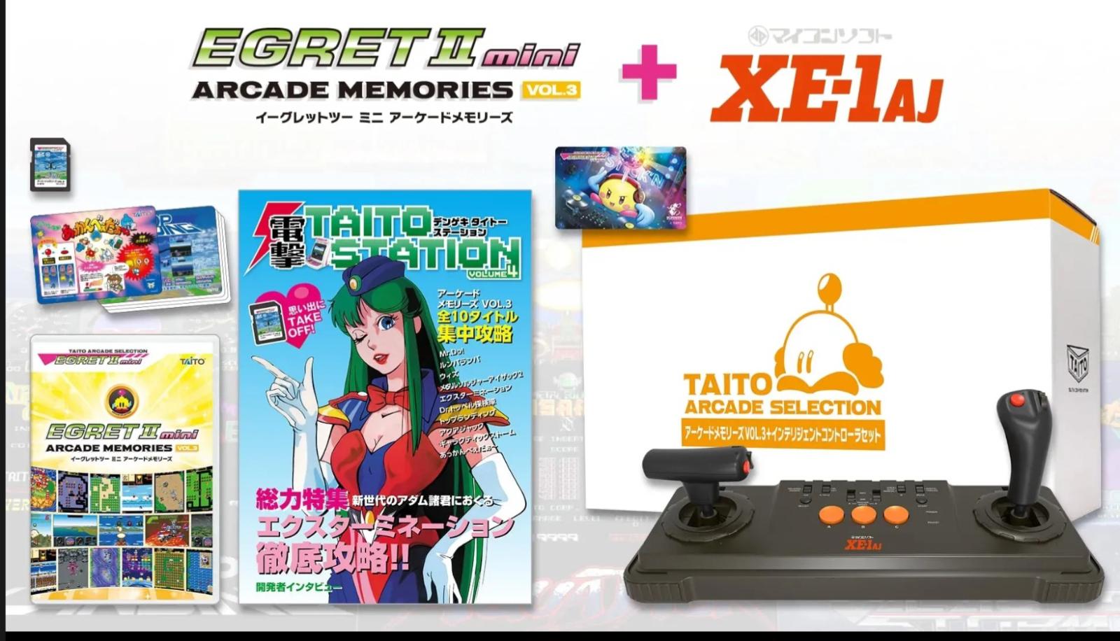 Taito Egret II Mini Arcade Memories Vol. 3 + Cyber Stick