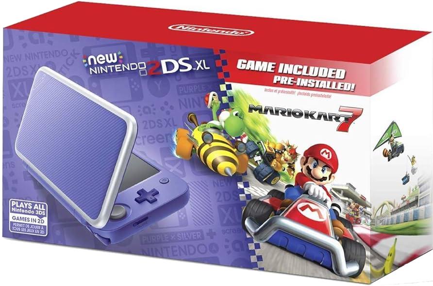 New Nintendo 2DS XL Purple + Silver [Mario Kart 7 Pre-installed]