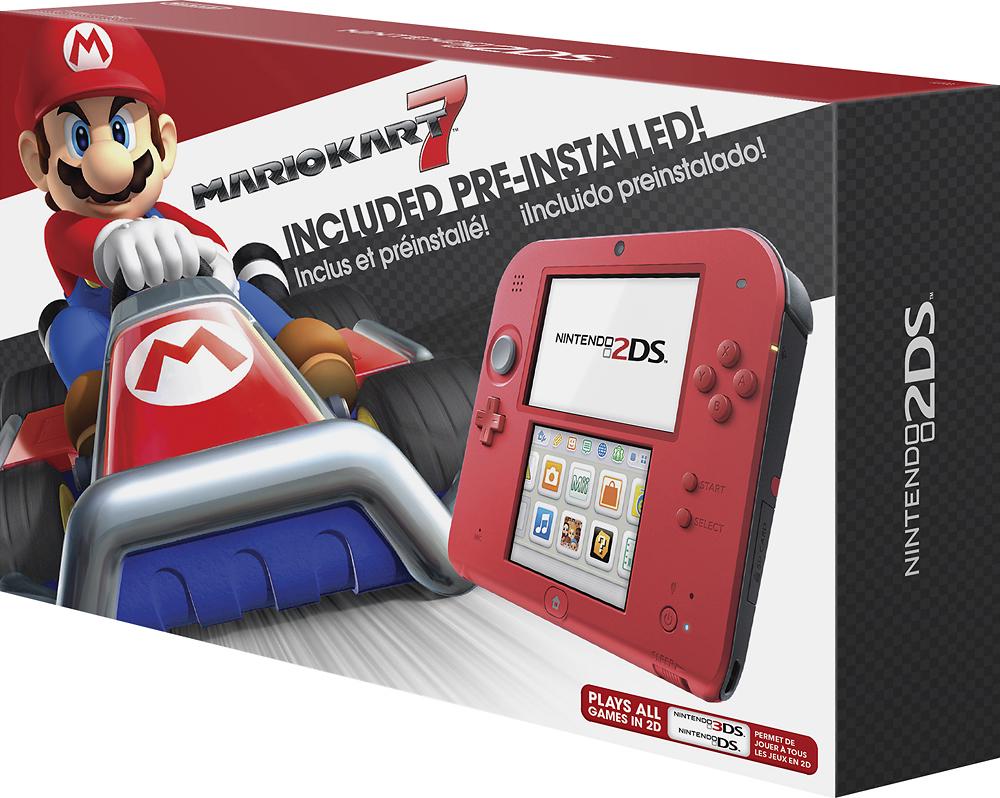 Nintendo 2DS Crimson Red 2 [Mario Kart 7 Pre-installed]
