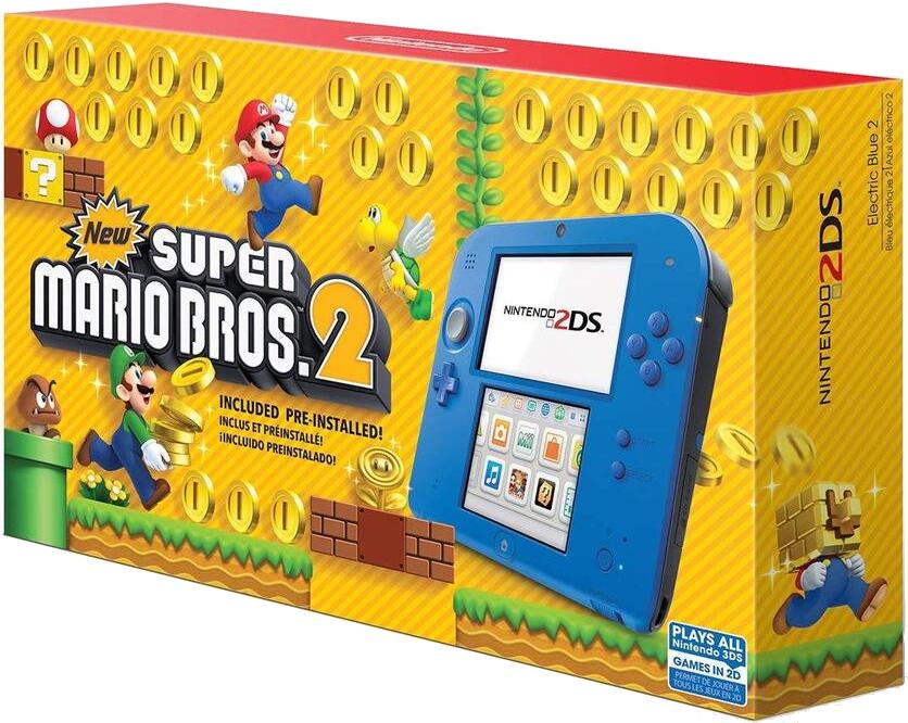 Nintendo 2DS Electric Blue 2 [New Super Mario 2 Bros. 2 Pre-installed]