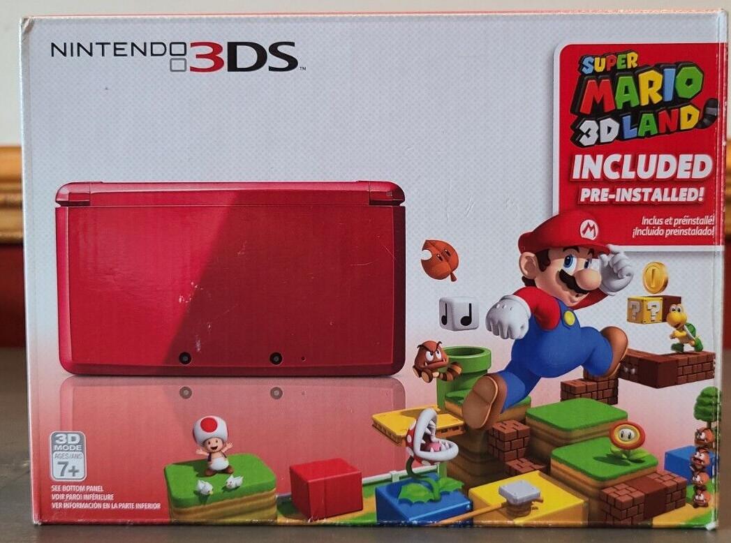 Nintendo 3DS Flame Red [Super Mario 3D Land Pre-installed]