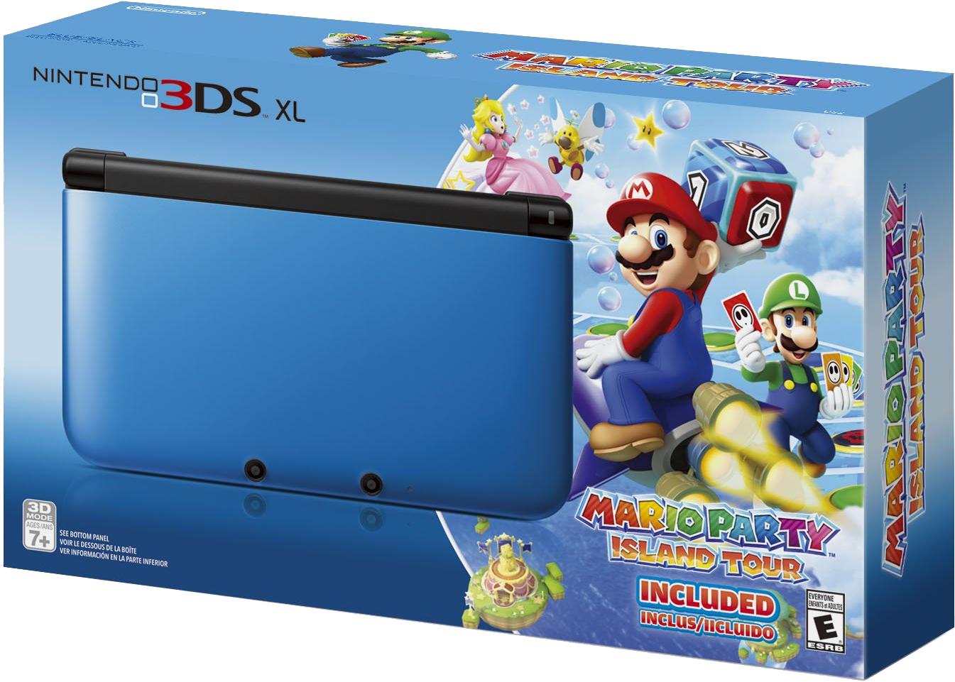 Nintendo 3DS XL Blue + Black [Mario Party Island Tour Bundle]