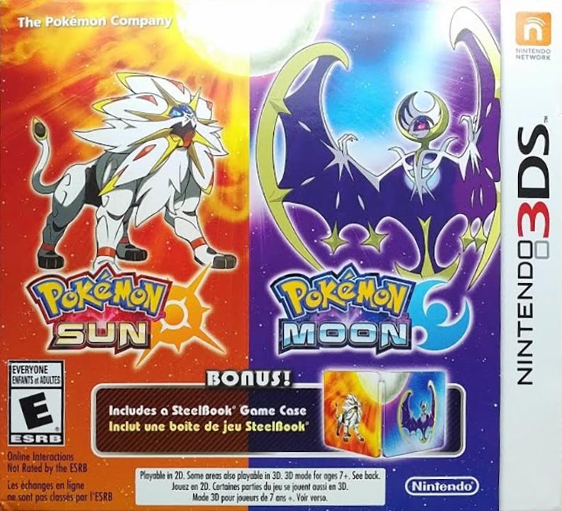 Pokemon Sun & Pokemon Moon Dual Pack [Steelbook Edition]