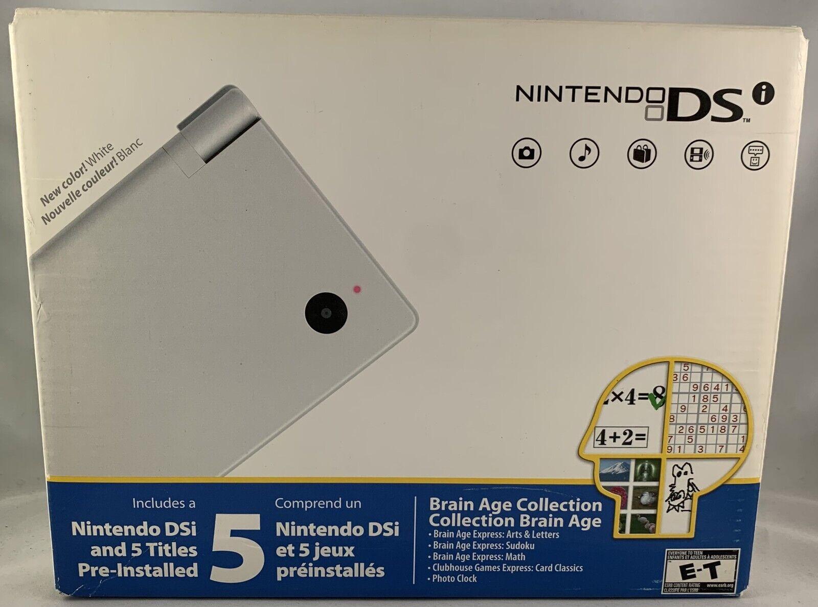 Nintendo DSi White [Brain Age Collection Bundle]