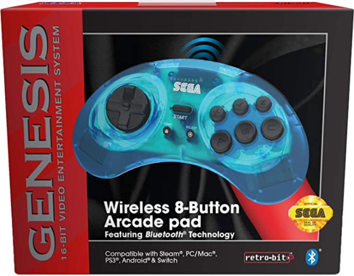 Sega Genesis Wireless 8 Button Arcade Pad