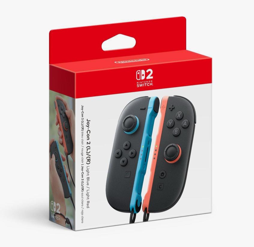 Joy Con 2 Light Blue & Light Red