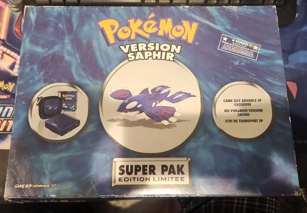 Gameboy Advance SP [Pokemon Sapphire Super Pak]