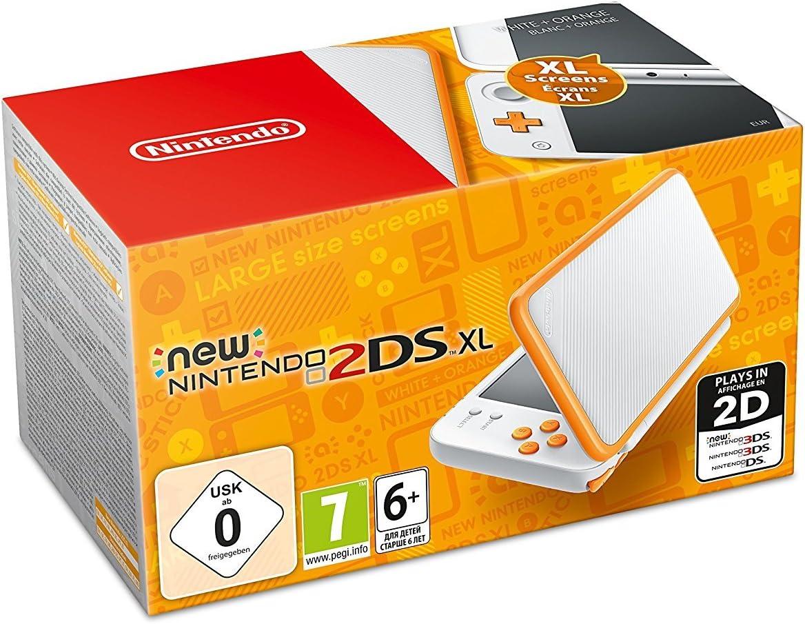 New Nintendo 2DS XL White + Orange