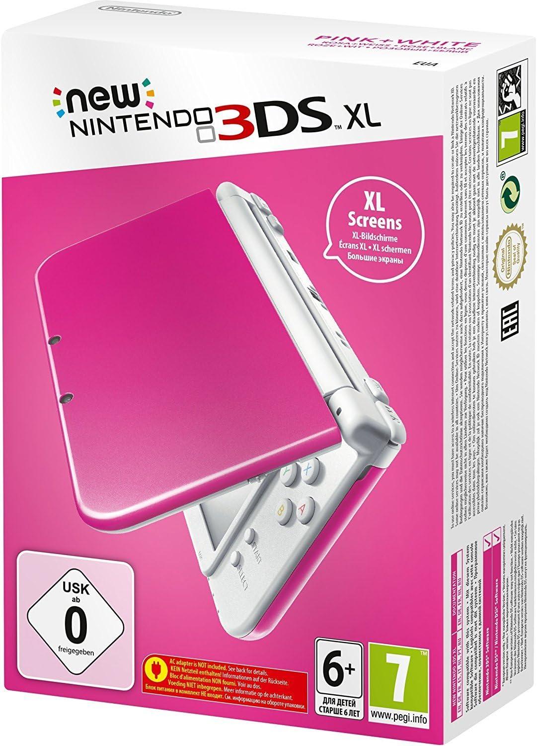 New Nintendo 3DS XL Pink + White