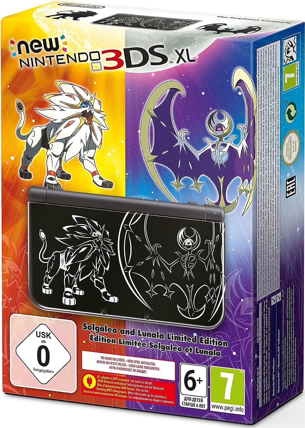 New Nintendo 3DS XL Solgaleo Lunala Black Edition