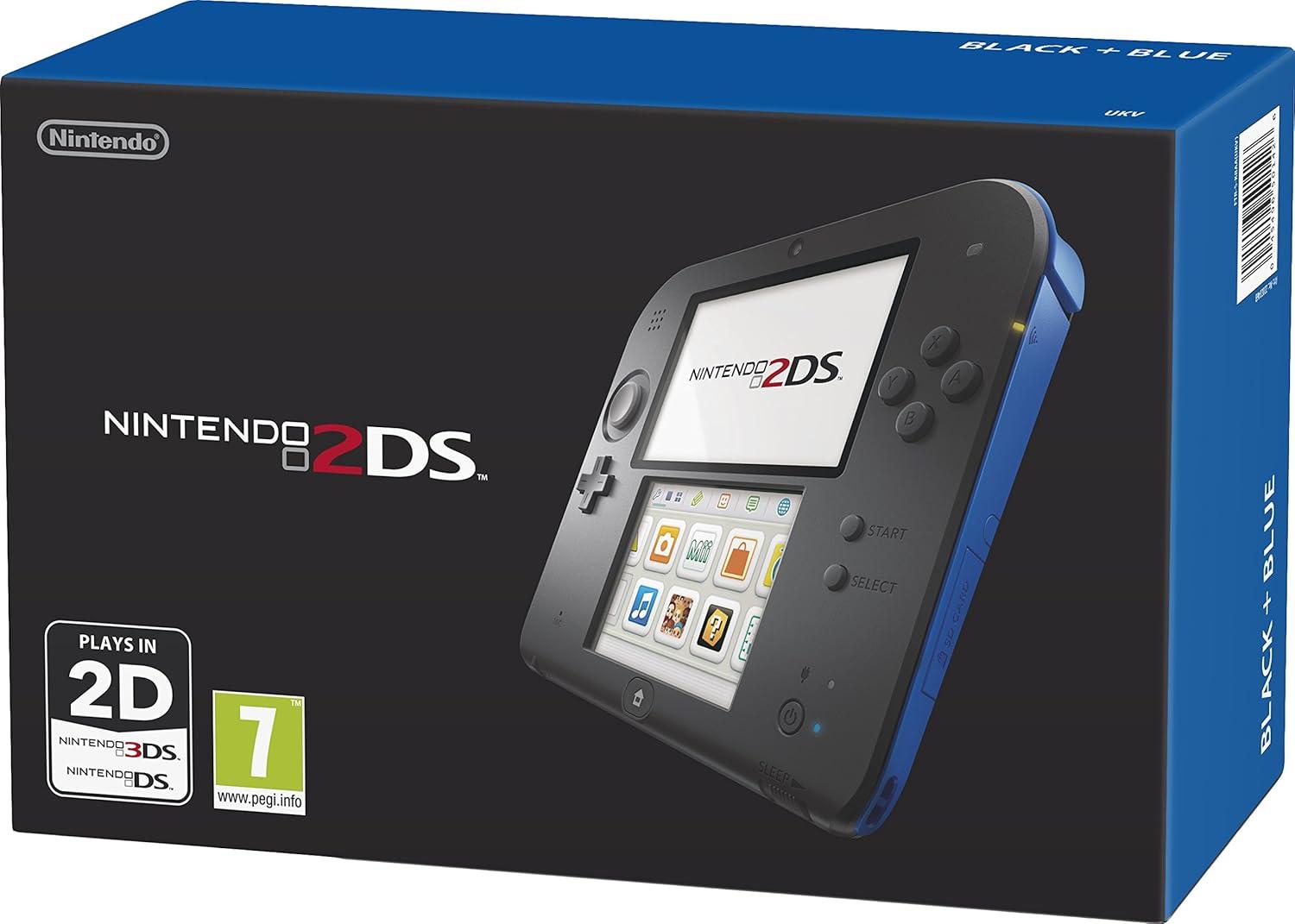 Nintendo 2DS Black + Blue