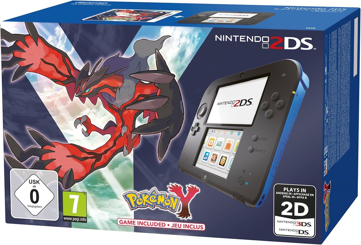 Nintendo 2DS Black + Blue [Pokemon Y Bundle]