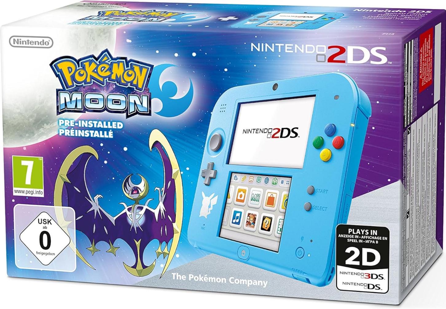 Nintendo 2DS Special Edition [Pokemon Moon Pre-installed]