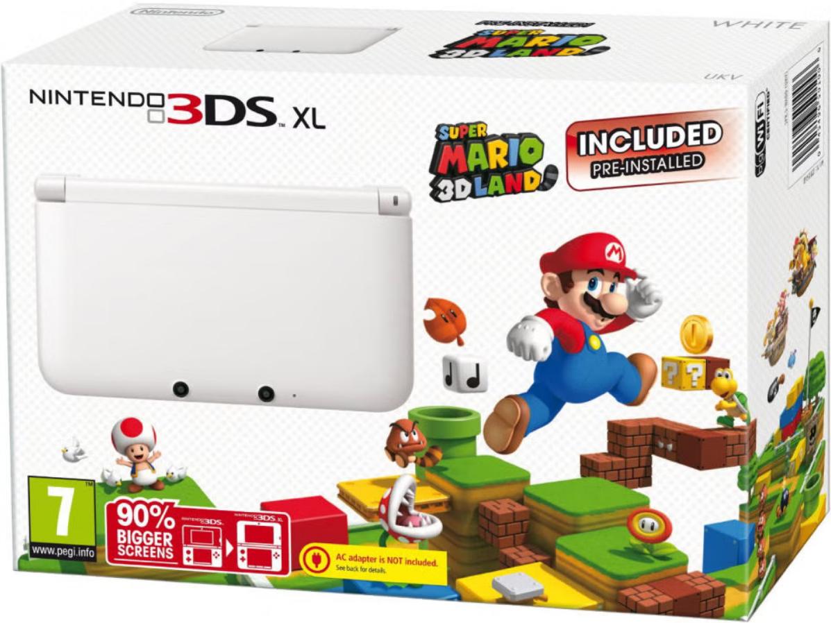 Nintendo 3DS XL White [Super Mario 3D Land Pre-installed]