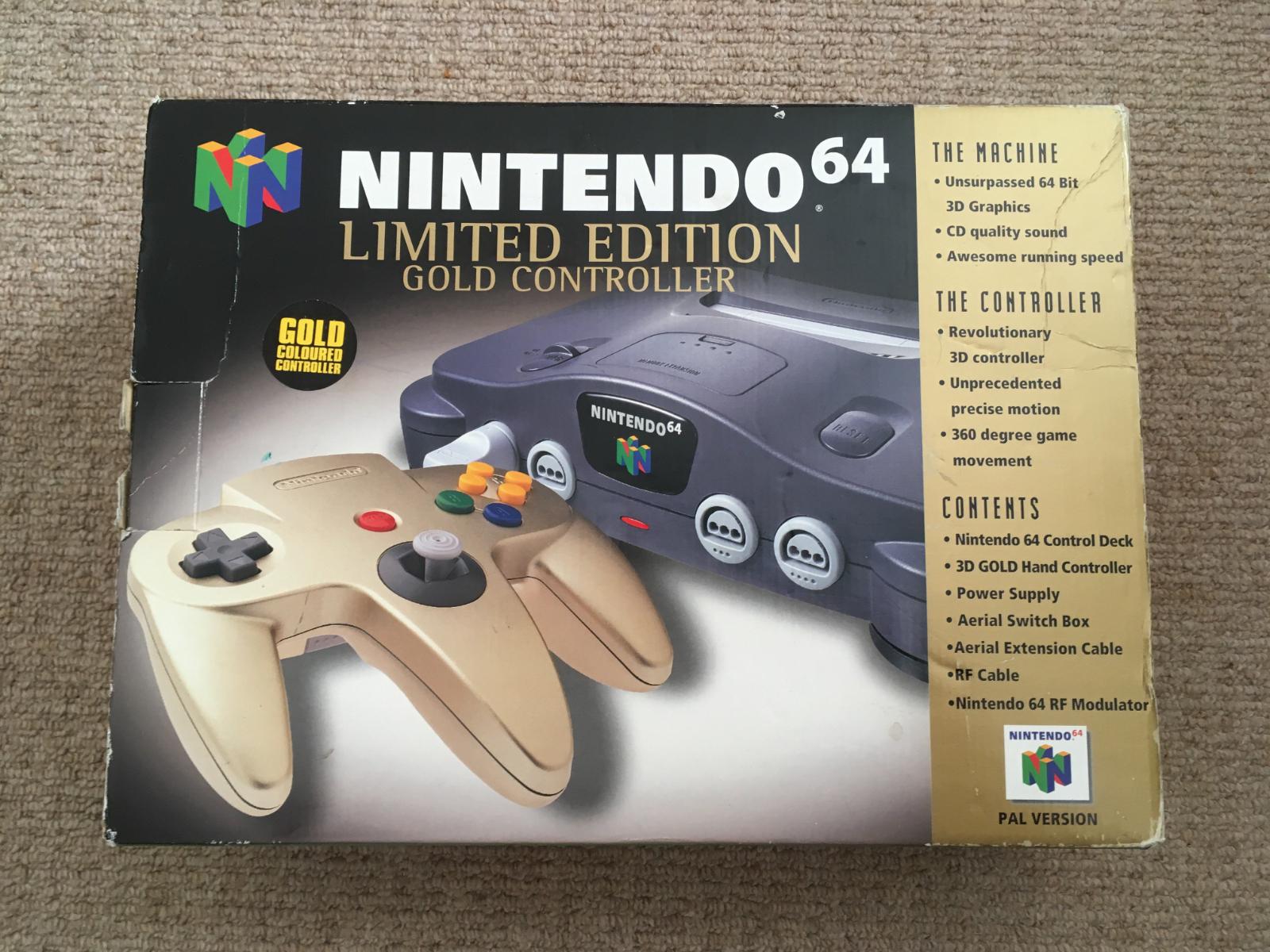 Nintendo 64 System [Limited Edition Gold Controller]