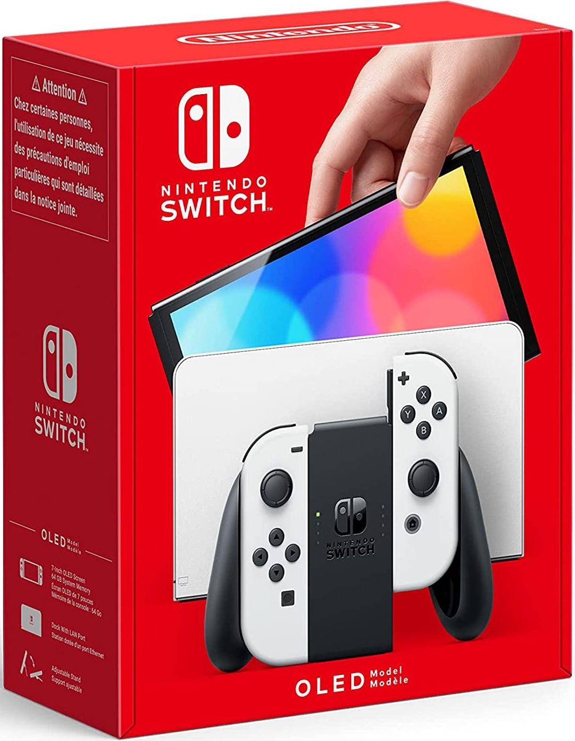 Nintendo Switch OLED With White Joy-Con