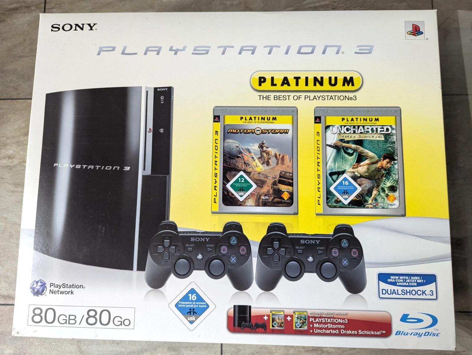 PlayStation 3 System 80GB [Platinum MotorStorm And Platinum Uncharted Bundle]