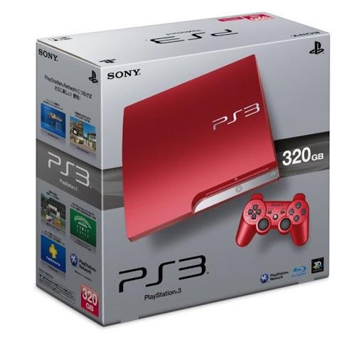 Playstation 3 Scarlet Red 320GB System