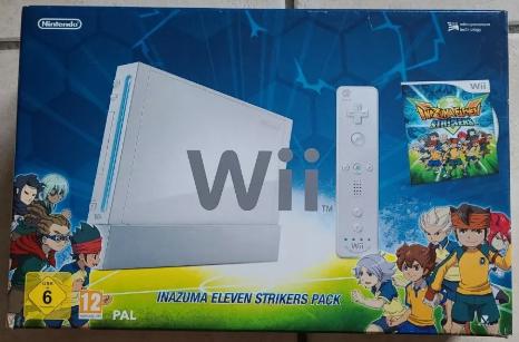 White Nintendo Wii System [Inazuma Eleven Strikers Pack]