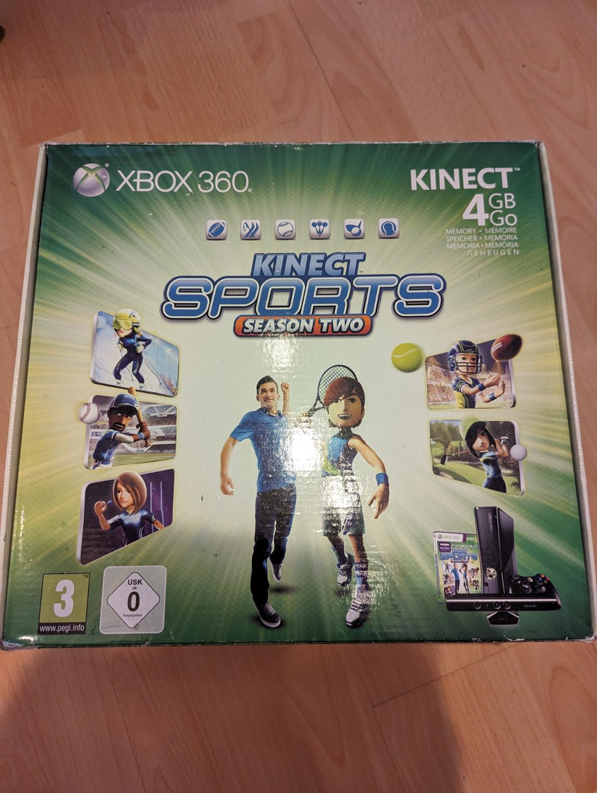 Microsoft Xbox 360 Slim [Kinect Sports Season 2 Bundle]