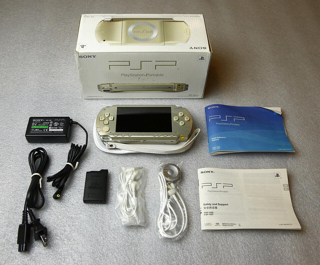PSP 1000 Champagne Gold Console