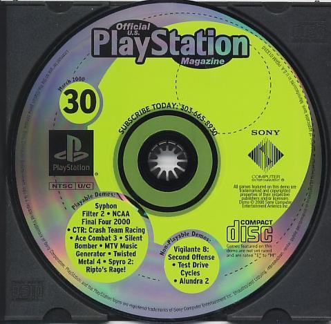 Official U.S. PlayStation Magazine Demo Disc 30