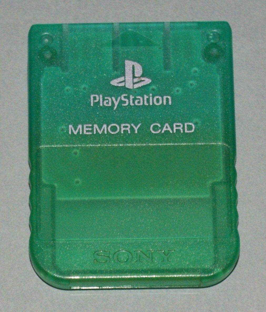 PS1 Memory Card [Clear Green]