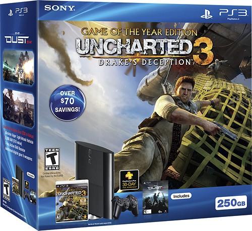 PlayStation 3 250GB Uncharted 3: Game of the Year Bundle