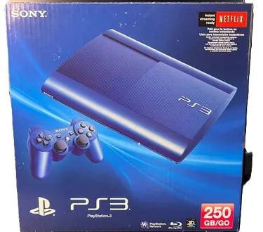 Playstation 3 Super Slim 250 GB Console Azurite Blue