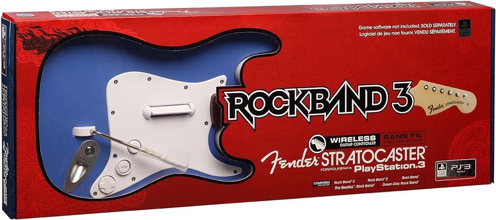 Rock Band 3 Wireless Fender Stratocaster Guitar Controller [Blue]