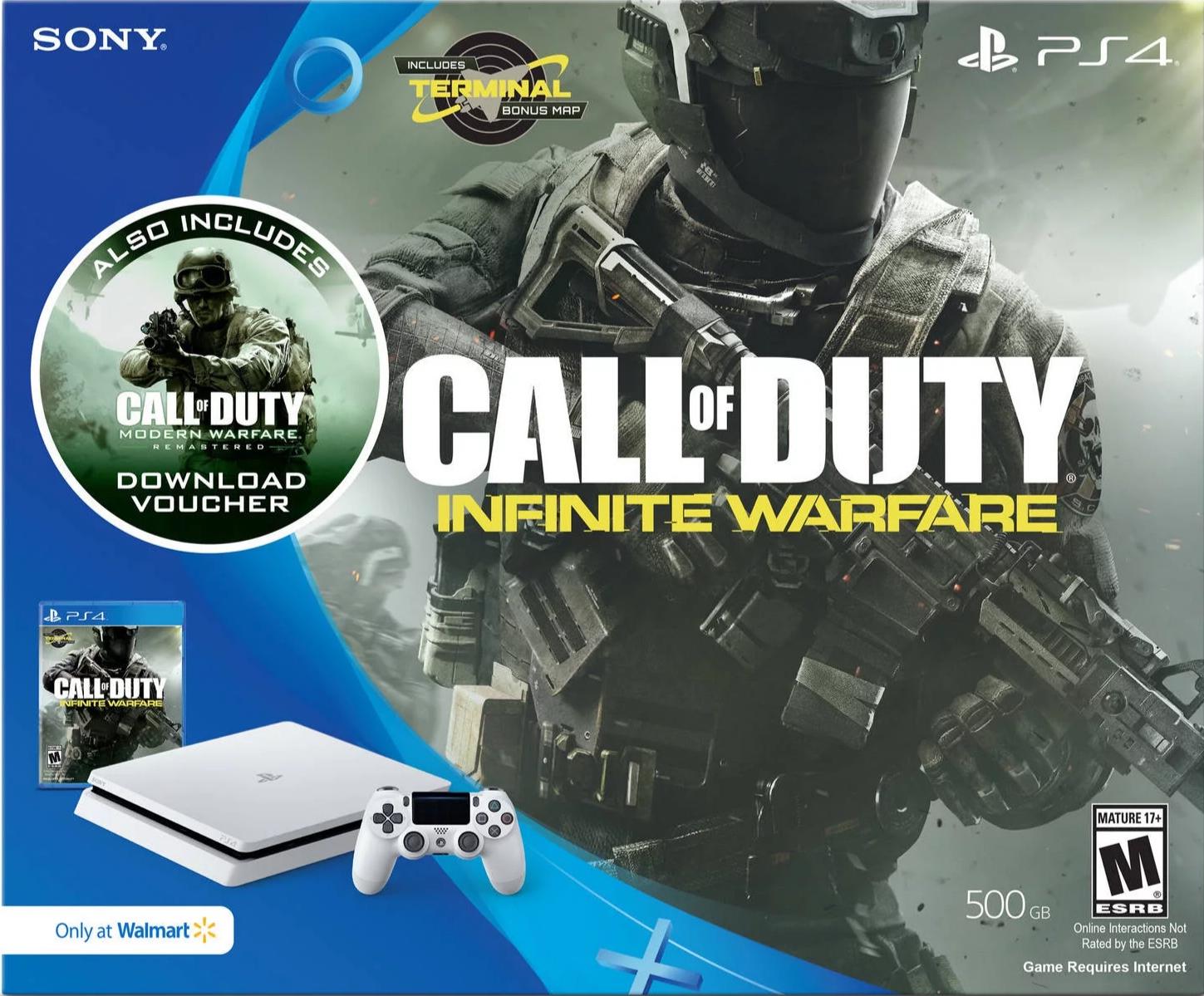 Playstation 4 Glacier White 500GB [Call Of Duty Infinite Warfare Bundle]