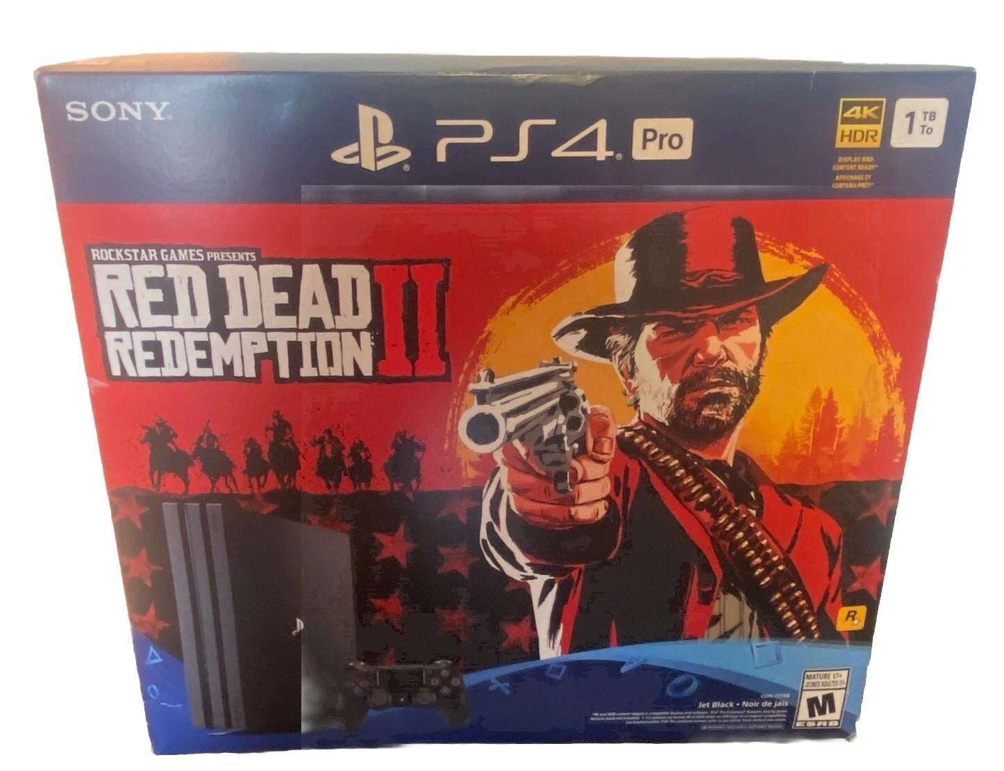 Playstation 4 Pro 1TB Red Dead Redemption II Bundle