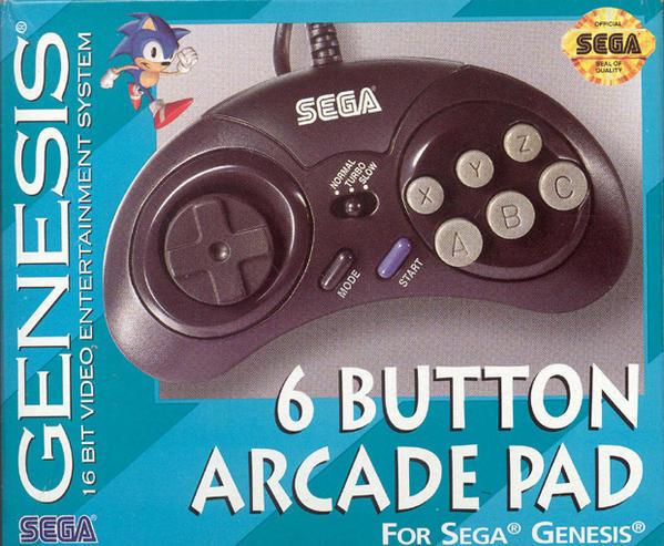 Sega Genesis 6 Button Arcade Pad