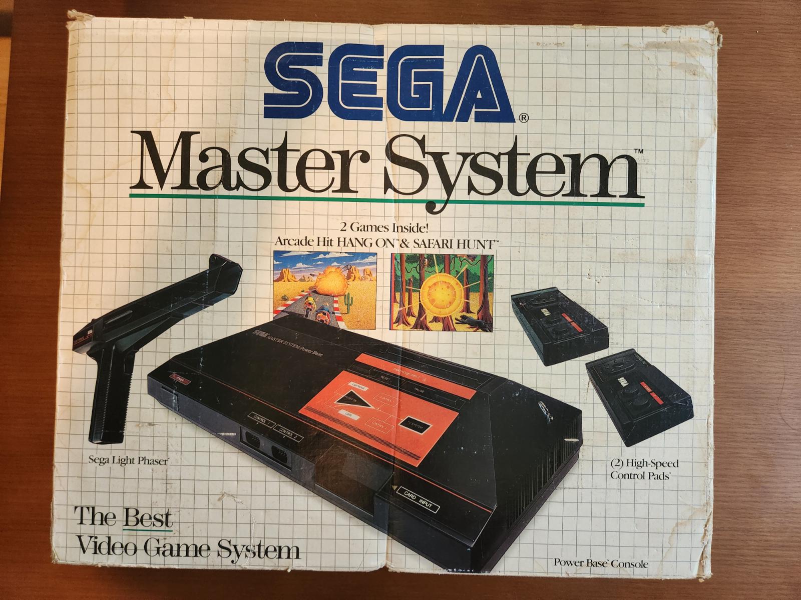 Sega Master System Console [Arcade Hit Hang On & Safari Hunt]