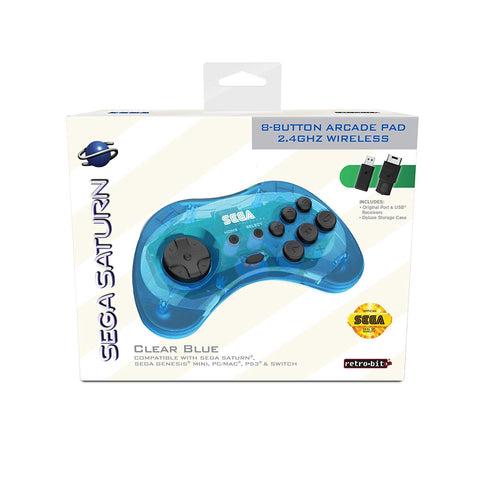 Retro-Bit Wireless Controller [Clear Blue]