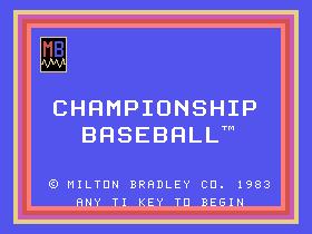 Championship Baseball