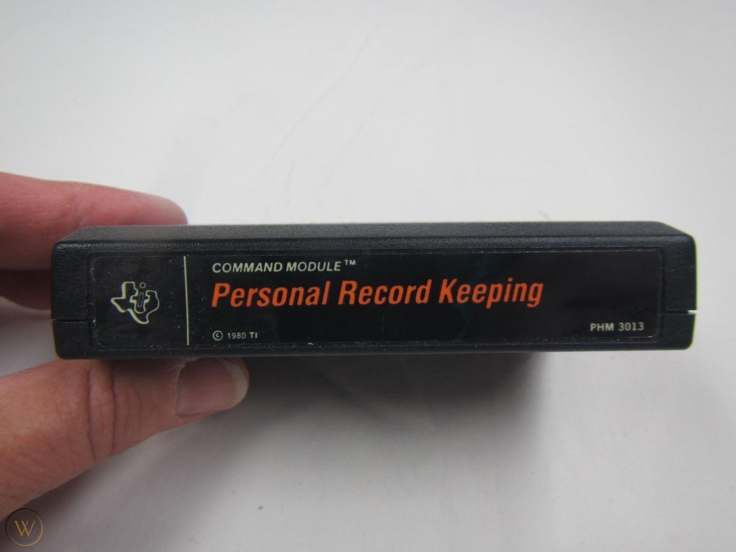 Personal Record Keeping