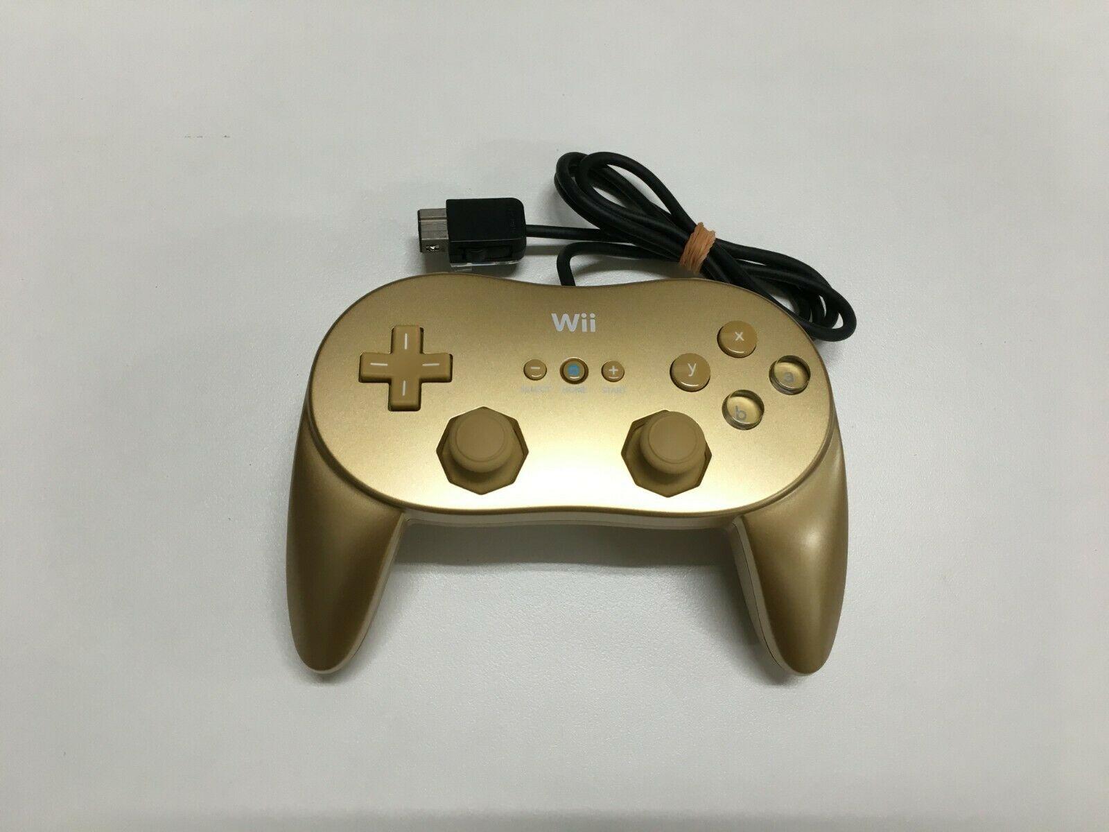 Gold Wii Classic Controller Pro