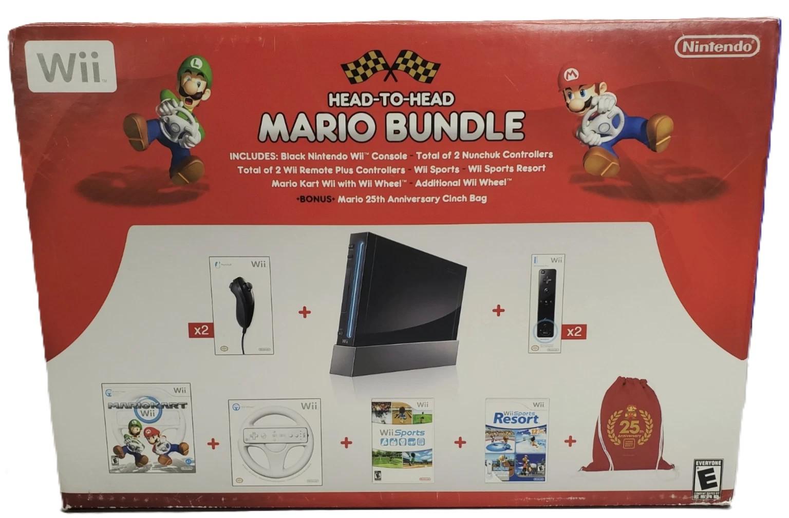 Nintendo Wii Console [Head-To-Head Mario Bundle]