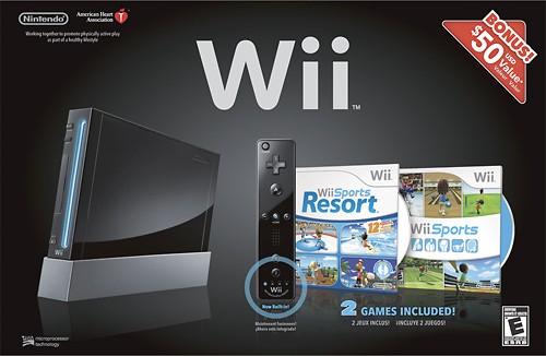 Nintendo Wii Sport Resort Pack Console Black