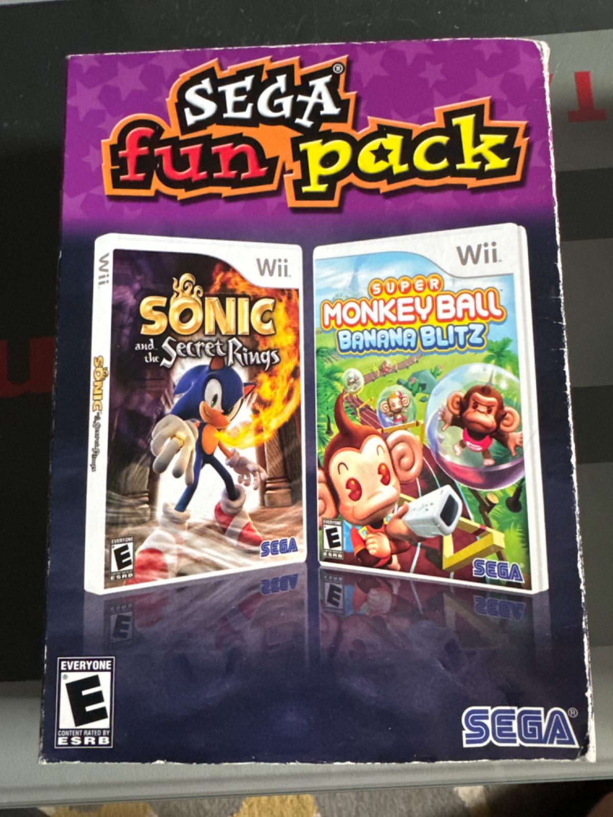 Sega Fun Pack - Sonic And The Secret Rings And Monkey Ball Banana Blitz