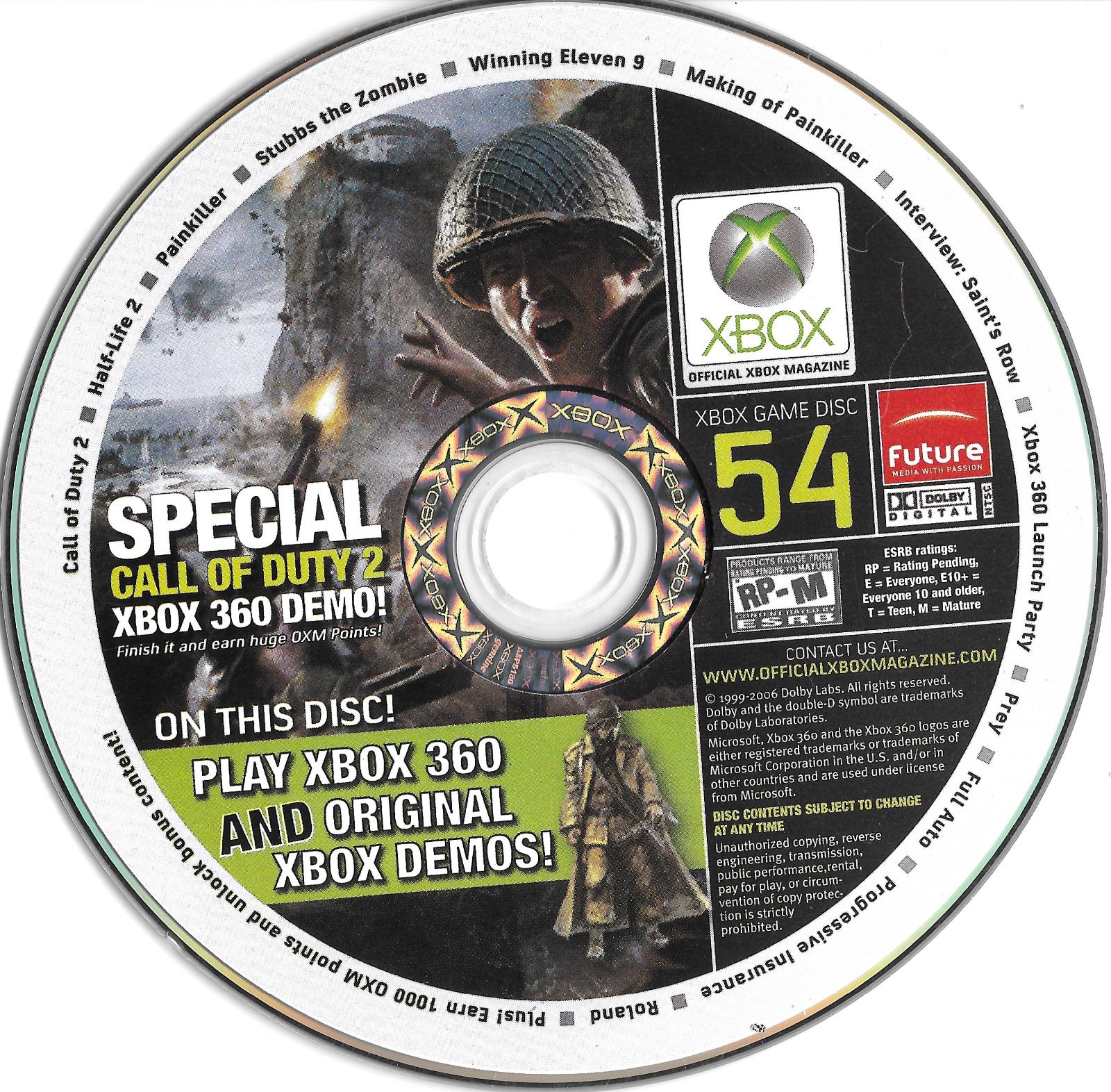 Official Xbox Magazine Demo Disc 54