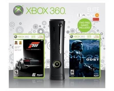 Xbox 360 Elite 120Gb Forza 3 And Halo 3 ODST Bundle