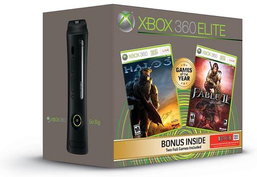 Xbox 360 Elite Console Halo 3 & Fable 2 Bundle