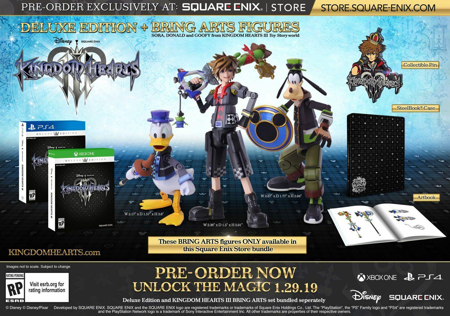 Kingdom Hearts III [Deluxe Edition + Bring Arts Figures]