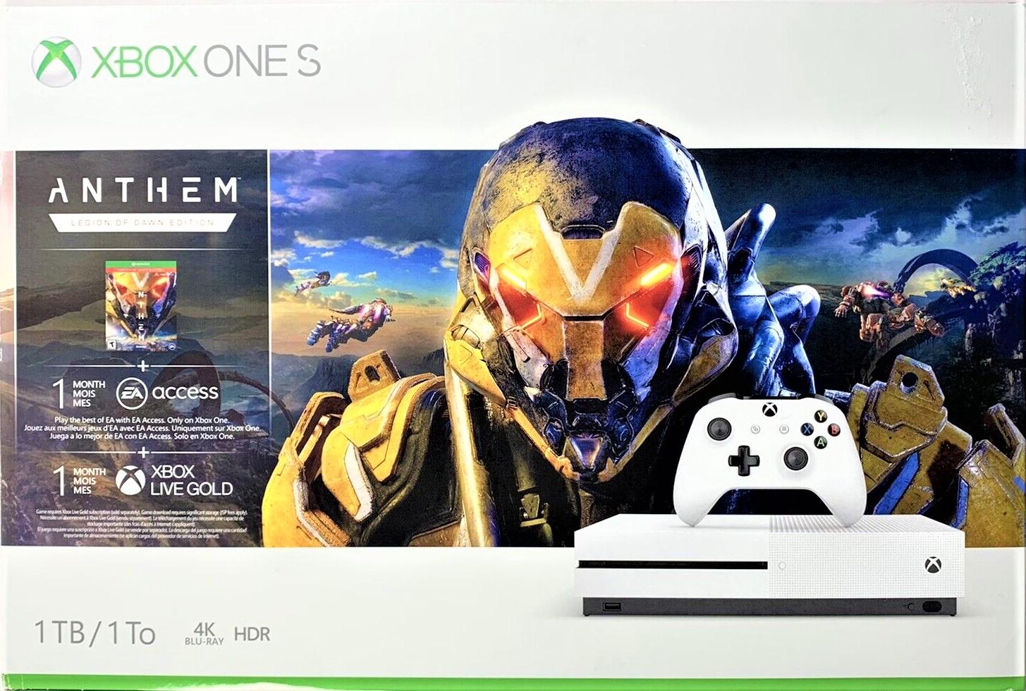 Xbox One S 1 TB Console [Anthem Legion of Dawn Bundle]