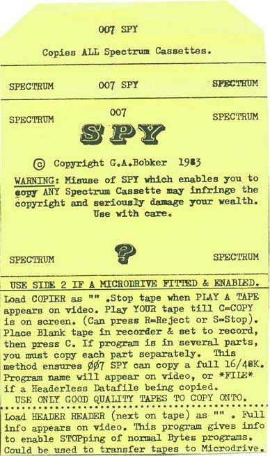 007 Spy